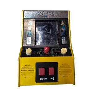 Pac-Man Mini Arcade Game Basic Fun 2020 Retro Handheld Console Yellow 09530 A6